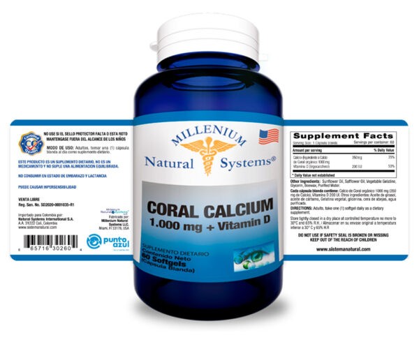 Coral Calcium 1000 mg + Vitamin D