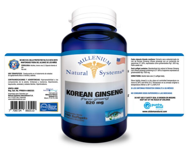 Korean Ginseng 820 mg - Imagen 4