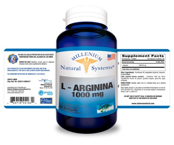 L-Arginine 1.000 mg - Imagen 4