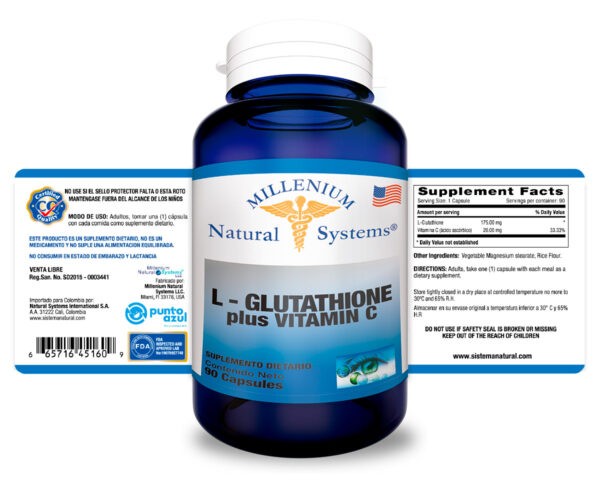 L-Glutathione 175 mg + Vitamina C - Imagen 4