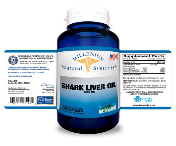 Shark Liver Oil 1.000 mg - Imagen 2