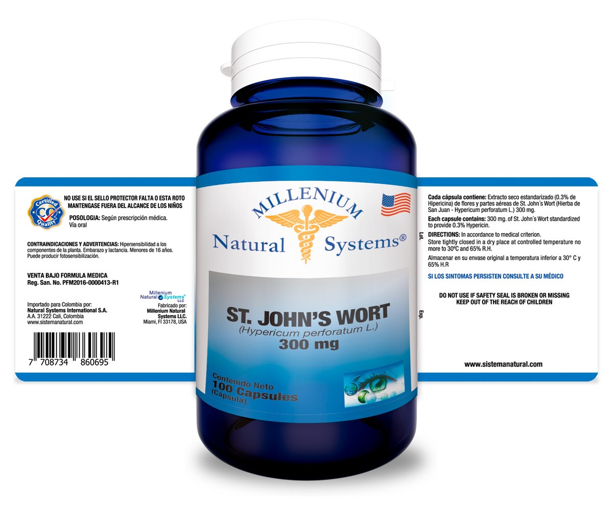 St. John's Wort 300 mg (Hierba de San Juan)